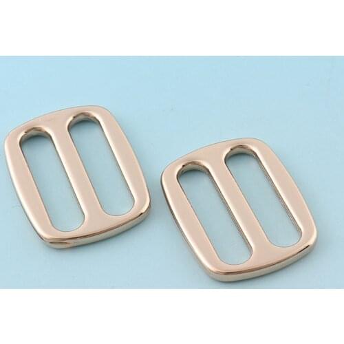 Release Belt Buckles 25mm Gold Buckle Strap Slider Fastener Bag Hardware sewing accessory rectangle buckles Adjuster Buckles