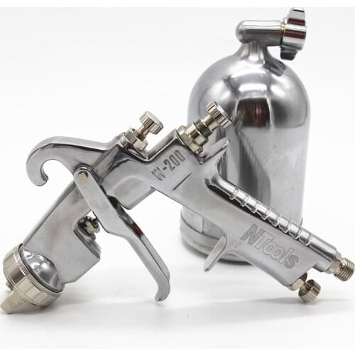 High quality Genuine W-200 Spray Gun HVLP Manual Paint spray Gun Gravity1.5/1.8/2.0/2.5/mm Furniture Car Coating Paintiing