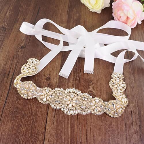 Birdal Sash Rhinestone Bridal Belt Wedding with Crystal Diamante Wedding Dress Accessories Sash Belt for Wedding Dresses