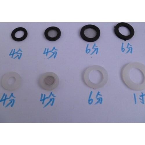 4 points / 6 points / 1 inch silicone gasket white silicone seal flat pad flower belt mesh gasket rubber gasket