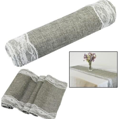 35x122cm Modern Table Runner Rustic Imitation linen Tablecloths for Christmas camino de mesa Wedding Party Banquet Table overlay