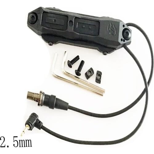 Tactical PEQ Augmented Pressure Dual Switch Button 2.5mm 3.5mm For PEQ15 DBAL-A2 D2 LA5C Laser M300 M600 Weapon Scout Light