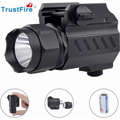 TrustFire G02 Gun Light 210 Lumen Tactical Weapon Flashlight Torch Mount Light for Glock 17 19 21 22 30 43 48 and Picatinny Rail