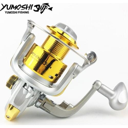 Yumoshi wheels spinning fishing reel 5.5:1 12BB 1000-7000 series Spinning wheel type Sea Rock lure fishing casting baitcasting