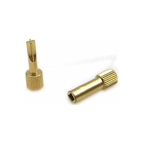 1pc Dental Screw Post Key Dental Material Dental Gold Plated Tapered Conical Screw Post Key