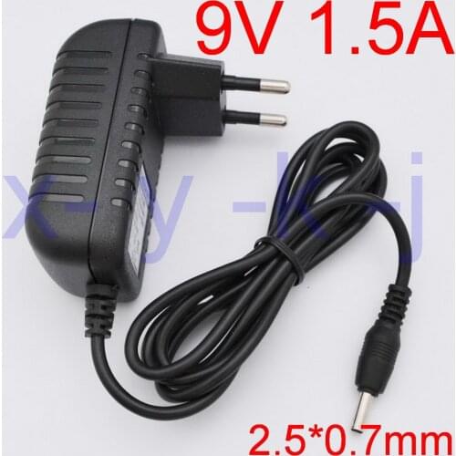 1PCS High quality DC 9V 1.5A IC program AC 100V-240V Converter Switching power adapter 1500mA Supply EU Plug DC 2.5mm x 0.7mm