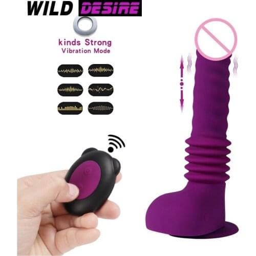 3 Mode Telescopic 6 Vibration Dildo Big Dildo Vibrator for Women Realistic Huge Penis Sex Toy Real Dick Wireless Remote Control