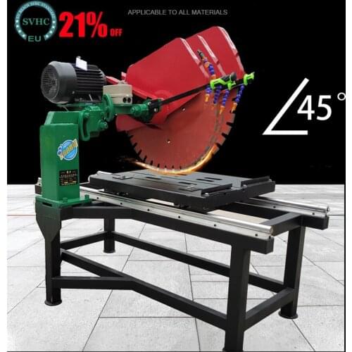 4kw Multifunctional 45 degree large desktop cutting machine 800mm marble tile cutting edge chamfering machine stone cutter