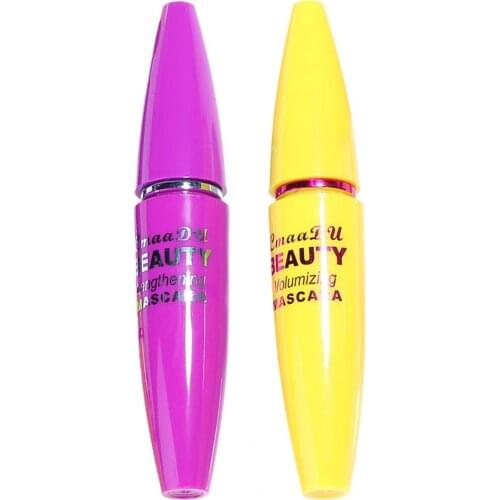5ML 2Pcs/Set Eye Lashes Lengthening Cream Smudging-free Curly Eyelashes Cream Portable Long Beauty Mascara 2-piece Set