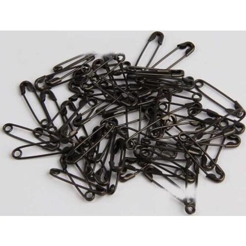 5000pcs 1.8cm/18mm Colored Small Black Hijab Stainless Steel Safety Pins Pins Needles Free Shipping