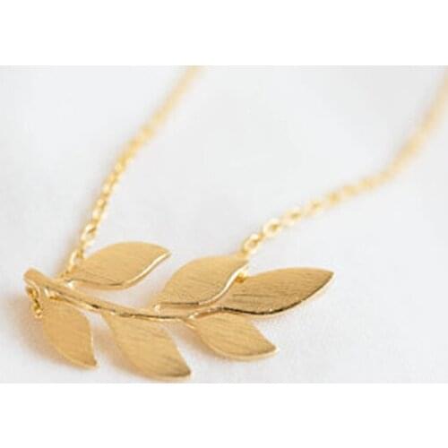 10pc Fashion Mix Color of Six Leaves Twigs Pendants Necklace Brand New Women Chain Free Shipping Wholesale