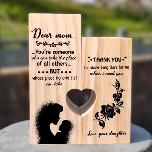 Sentiment To My Mom Thank You for Always Being there for Me Candle Holder , Mothers Day Gift from Daughter candle holders