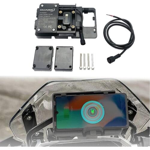 For BMW R1200GS R1250GS F700GS F800GS F750GS F850GS F900XR Wireless Charging Mobile Phone GPS Navigation mobile phone holder