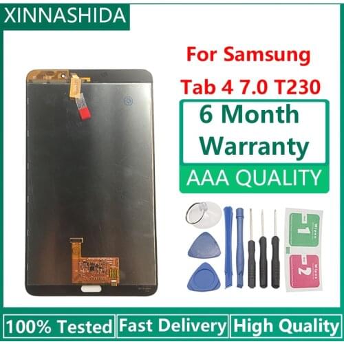 For Samsung Galaxy Tab 4 7.0 T230 SM-T230 T231 T235 LCD Display Touch Screen Digitizer Assembly Replacement