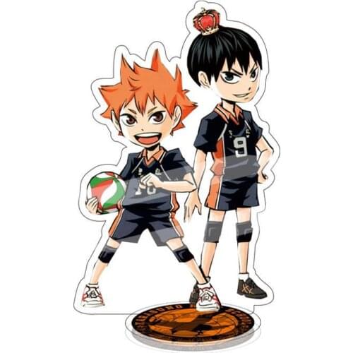 Haikyuu Anime Figure Shoyo Hinata Kei Tsukishima Acrylic Stand Figure Desktop Decoration Collection Model Toy Cosplay Doll