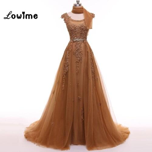 Graceful Luxury Pearls Evening Dress Sexy Backless Lace Prom Dresses Long abendkleider vestido de noche Evening Gowns