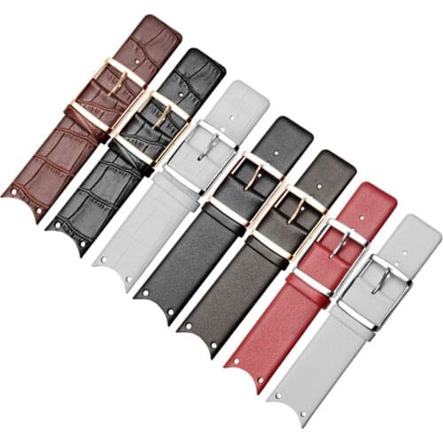 22mm Leather watch band white black red brown strap fit KOV231/K0H233/KOH211/KOH231 Leather Wristband for men and women