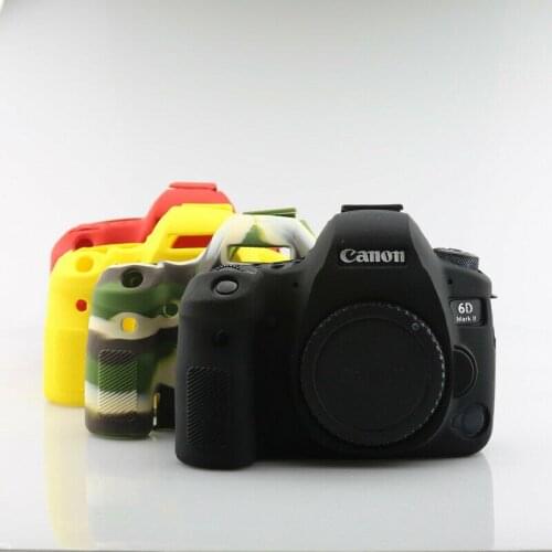 Soft Silicone Skin Housing Protective Cover For Canon EOS 6D 6D2 Mark II 2 Silicone Camera Body Cover Protector Case Frame