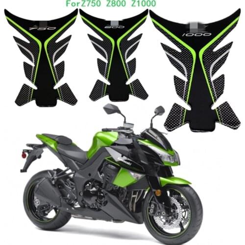 For Kawasaki Z750 Z800 Z1000 sticker Motorcycle fuel tank pad protection sticker decal fairing kit knee fuel 3D logo