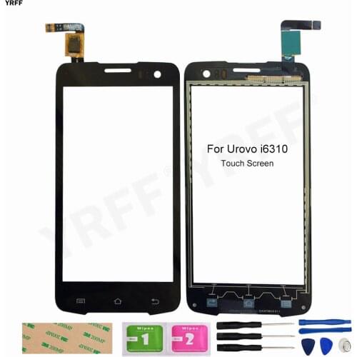 New Glass Panel Lens Sensor For UROVO i6310 i6310B i6310C i6310d Touch Screen Digitizer Assembly Repair Parts Free Shipping