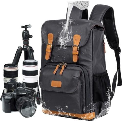 New Style Canvas Waterproof Camera Backpack Video Photography Bag Multi-functiona DSLR Bag for Canon Nikon Sony bag case