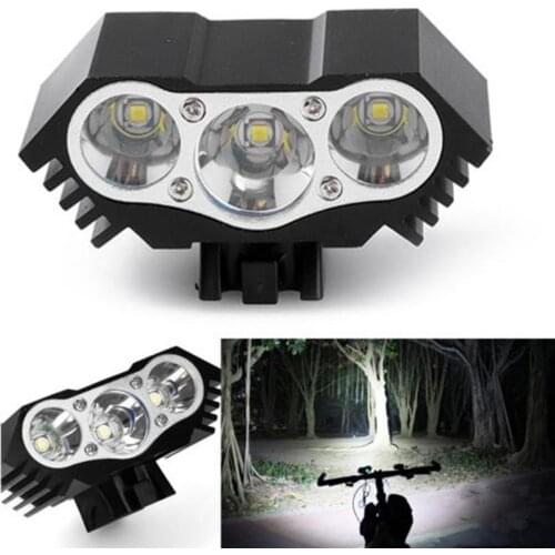 LED Bicycle Headlight USB Charge Flashlight Bike Front Lights MTB Road Bike Headlamp With Super Bright Three-bulb For M3 Bike