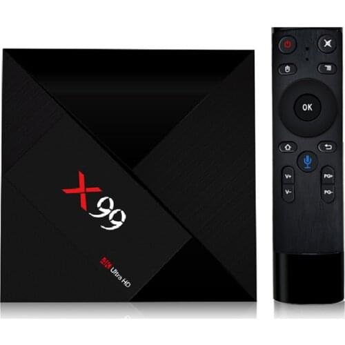 5pcs X99 Smart Android 7.1 TV Box RK3399 Six Core 4G 64G UHD 4K WiFi 1000M LAN BT4.1 HDR10 Media Player with Voice Control