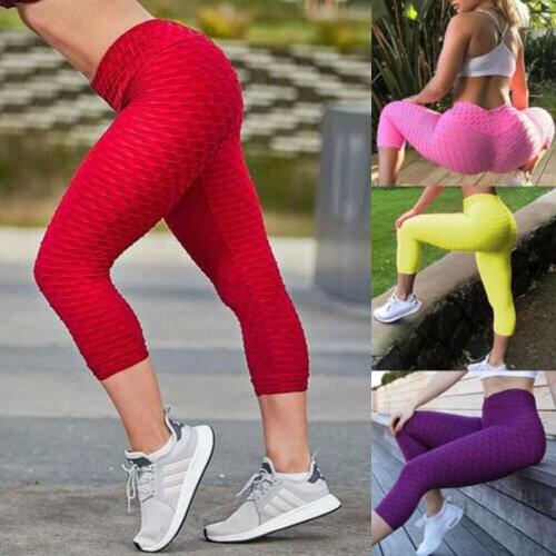 Calf-Length Pants Fitness Women Seamless Leggings Butt Lifting Yoga Pants Workout Tights High Waist Gym Booty Running Wear