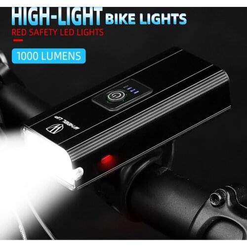 High Brightness Bike Light Whlle UP MTB Road Cycling Front Light 1000 Lumens Waterproof Warning Safety