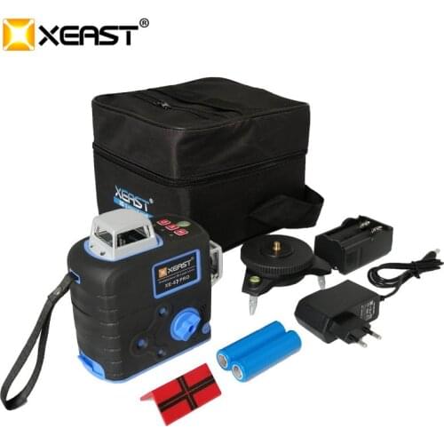 XEAST XE-67R Por 8 line laser level 360 Self-leveling 3D Laser Level Vertical and Horizontal Cross Super Powerful Red Laser Beam