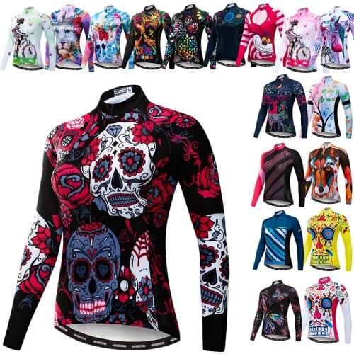 Weimostar Womens Cycling Jersey Long Sleeve Bicycle Wear Clothes Maillot Ciclismo Mountain Bike Clothes Female Cycling Clothing