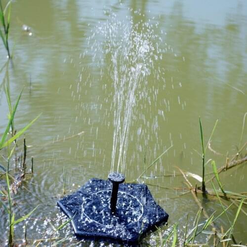 200L/H Solar Bird Bath Fountain Pump, Outdoor Watering Submersible Pump, Free Standing Water Pumps With 1.4W Solar Panel