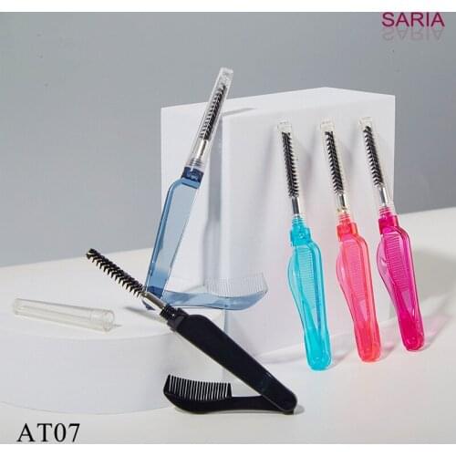 Eyelash Curler Beauty Makeup Lash Separator Foldable Metal Eyelash Brush Comb Mascara Curl Beauty Makeup Cosmetic Tool
