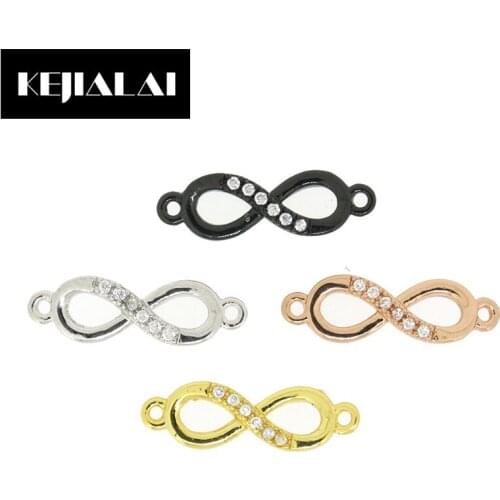 KEJIALAI Jewelry Accessories Figure Eight Shape Charm Connector Pendant Fingdings for Jewelry Making DIY Gift Bracelet Necklace