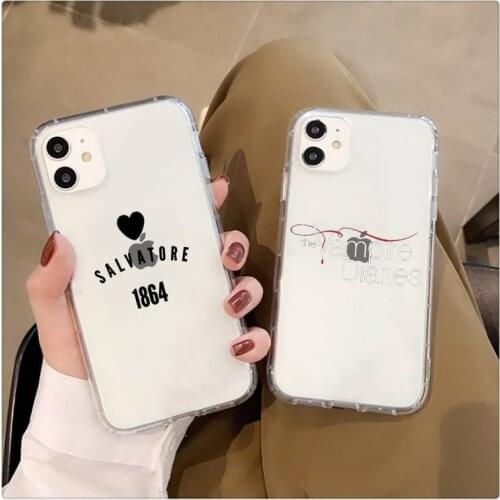The Vampire Diaries Phone Case Transparent for iPhone 11 12 mini pro XS MAX 8 7 6 6S Plus X 5S SE 2020 XR