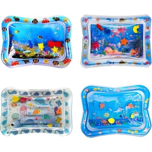 Baby Kids Water Play Mat Inflatable PVC Infant Playmat Cushion for Toddlers promote hand-eye coordination