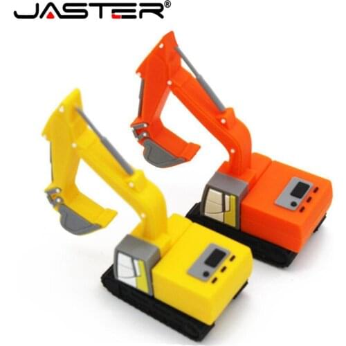 JASTER truck model usb flash drive pen drive excavator special car pendrive 8gb 16gb 32gb memory stick real capacity
