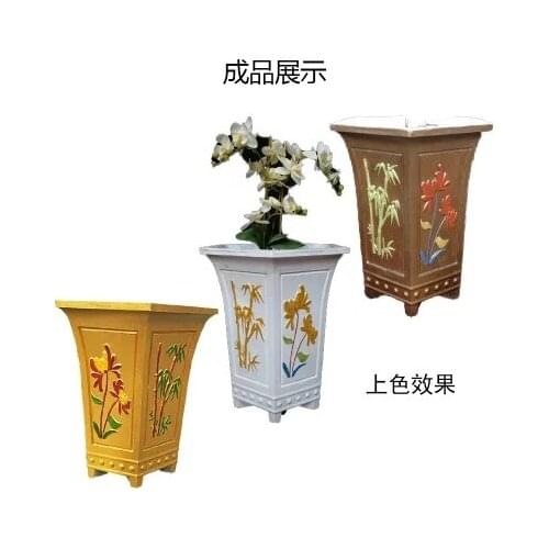 Bonsai pot mould Cement Flowerpot ABS Mold round flower Concrete Mould for Succulent Plants Handmade Home Garden Decoration