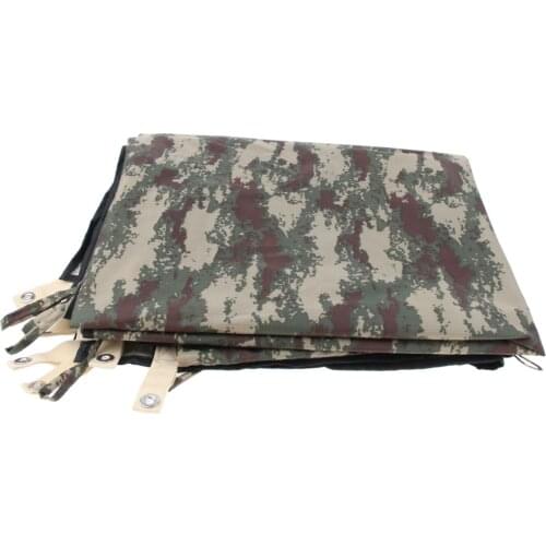 Camouflage Canvas Tarp Waterproof Outdoor Shelter Camping Tarpaulin Canopy