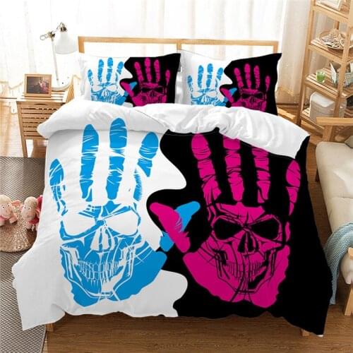 Unicorn Bedlinen 3D Duvet cover Set Cartoon Kids Bedding Set Quilt Case 3 Piece Bedclothes Sing/Twin/Queen/King bed set