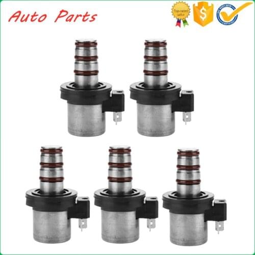 5 PCS Transmission Shift Solenoid Kit Set For KM F4A41 F4A42 F4A51 V4A51 Tested Durable for HYUNDAI KIA MITSUBISHI CHRYSLER