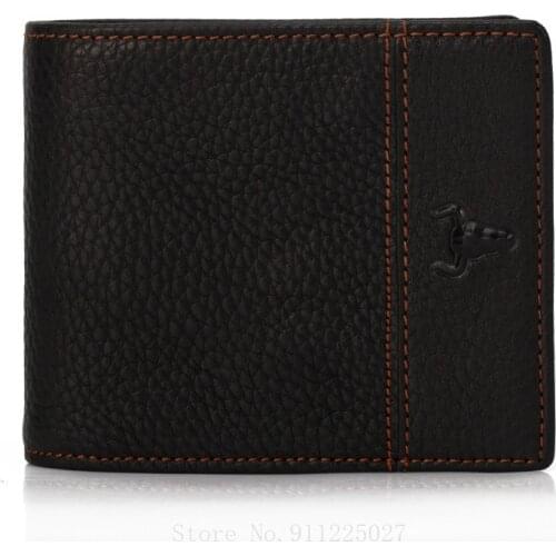 Xiaomi First Layer Cowhide Short Wallet RFID Mens Wallet Card Holder Coin Purses Multi-card Case Genuine Leather Money Bag