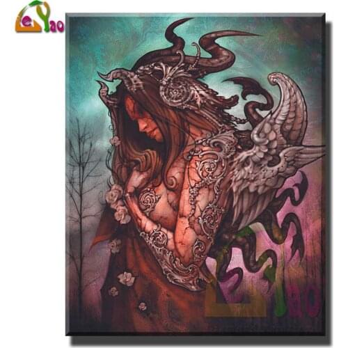 Mythical Story Cthulhu Princess 5D Diy Diamond Painting Full Square Diamond Embroidery Mosaic Picture Of Rhinestones Handmade