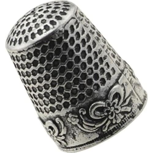 Finger Thimble Hard Protector Metal Sewing Tools Needles Partner Classical 1PC