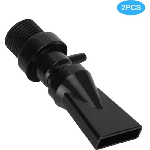 2pcs 360 Rotating Adapter Aquarium Duckbill Nozzle Fish Tank Water Outlet Tube with Aeration Port For Aquarium Filter Water Pump