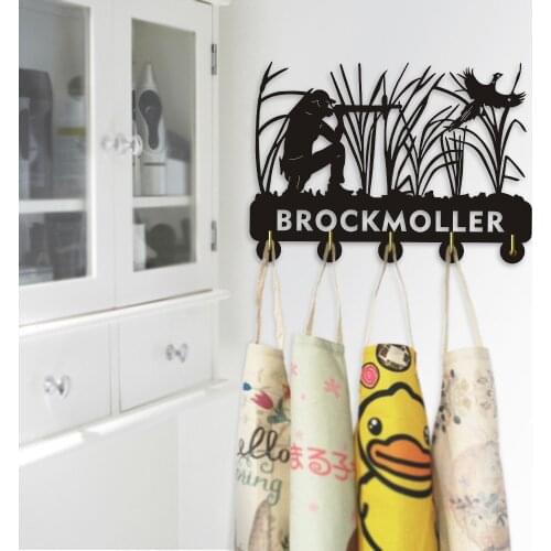 Hunter Woodland Hunting Bird Multi-purpose Wall hooks Clothes Coat Hat Towel Hooks Keys Holder Robe Hook Bathroom Hanger