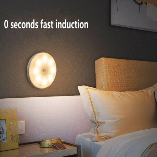 2021 New Night Lamp With Motion Sensor Warm/White Night Lights For Home As Childrens Night Light For Kitchen/ Cabinet/ Wardrobe