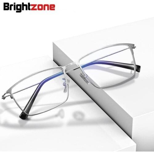 New Blue Light Proof Metallic Presbyopia Full Frame Glasses For Elderly Fashionable Comfortable Reading Glasses For Oculos Gafas