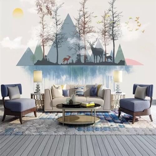 Professional production wallpaper mural modern minimalist abstract creative geometric art background wall painting