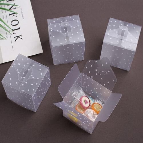 50pcs Clear Plastic Boxes For Gifts Pvc Packing Box Gift Packaging Transparent Candy Box Wedding Gift Boxes Wedding Party Favors